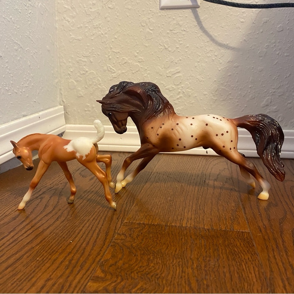 Breyer Horse Figurines - Brown and White